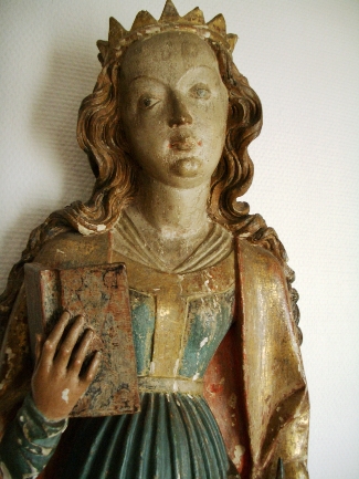 Schnitzfiguren - Heilige Barbara