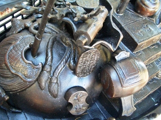 Kunsthandwerk - Bronzeschiff