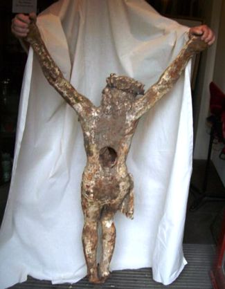 Figuren - Jesusfigur aus Gusseisen