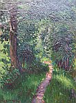 Bild Gemälde - Rudolf Adamek - Weg in den Wald