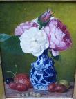 Bild Gemälde - Hans Bachmann - Stilleben mit Rosen und Früchten