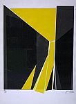 Bild Gemälde - Jean Baier - Komposition in schwarz und gelb