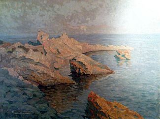 Bild Gemälde - Raymond Jaques Brechenmacher - Bretonische Küste