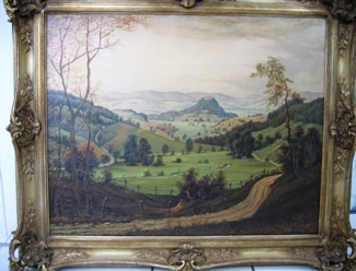 Bild Gemälde - Karl Buchart - Schloss Spangenberg
