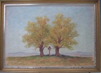 Bild Gemälde - Larl Buchart - 2 Bäume
