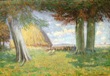 Bild Gemälde - Ernst-Richard Dietze - Kornfeld bei Willingshausen