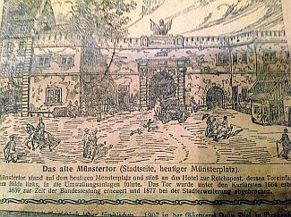 Bild Gemälde - Julius Dielmann - Das Müstertor in Mainz