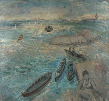 Bild Gemälde Mihay Erdelyi Taszakep 1944