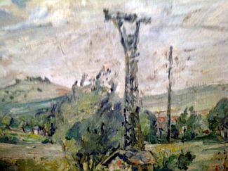 Bild Gemälde - Franz Frank - Landschaft - wohl bei Marburg