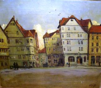 Bild Gemälde - Ferdinand Gild - Kassel Altmarkt 1911