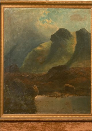 Bild Gemälde Gray, Cederic Charles Curven C. ( ? )" Schottische Landschaft"
