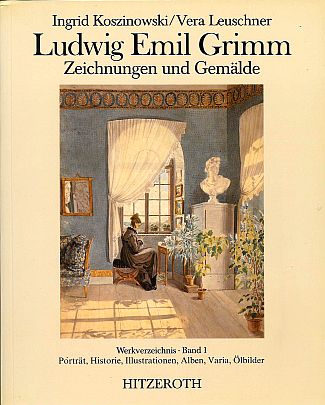 Bild Gemälde - Ludwig Emil Grimm - Drei Mädchen und zwei Putten unter Bäumen und Blumen