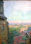 Bild Gemälde - Georg Heil - Hessisches Dorf