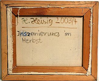 Bild Gemälde - Heinz Heisig - Inszenierung im Herbst 2003/4