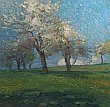 Bild Gemälde - Karl Heine - Obstbäume auf Wiese