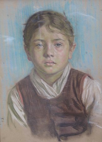Bild Gemälde - Richard Hoelscher - Junges oberhessisches Mädchen