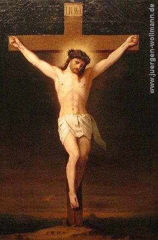 Bild Gemälde - Unbekannter Künstler - Jesus am Kreuz