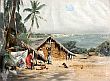 Bild Gemälde - Wilhelm Kuhnert - Afrikanische Küstenlandschaft
