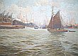 Bild Gemälde - Hans Meyer-Cassel - Hamburger Hafen