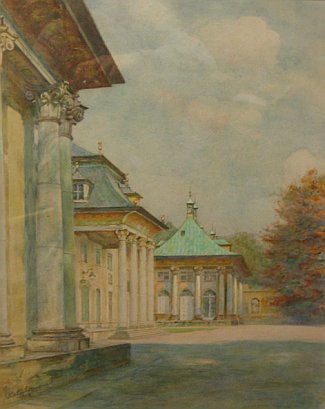 Bild Gemälde - Ludwig Muhrmann - Pillnitz bei Dresden