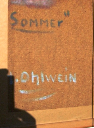 Bild Gemälde - Heinrich Ohlwein - Sommerwiese bei Kassel