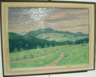 Bild Gemälde - Heinrich Ohlwein - Der Dörnberg bei Kassel