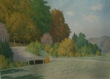 Bild Gemälde - Heinrich Ohlwein - Das Antrefftal mit Brücke bei Willingshausen