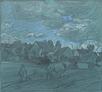 Bild Gemälde - Otto Heinrich - Hessisches Dorf