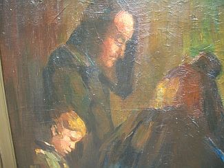 Bild Gemälde - Rudolf Otto - Schwälmer Tischgebet