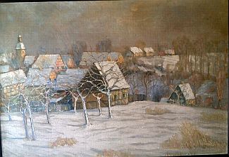 Bild Gemälde - Hermann Paschold - Winter im Voigtland