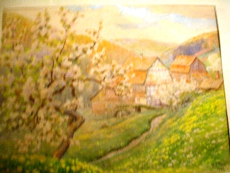 Bild Gemälde - Heinrich Pforr - Mühle Am Meißner
