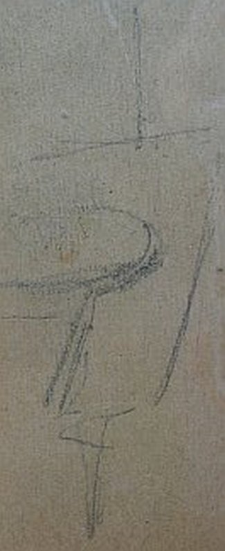 Bild Gemälde - Pforr Johannes - Studie eines alten mit Randeinfallskizzen