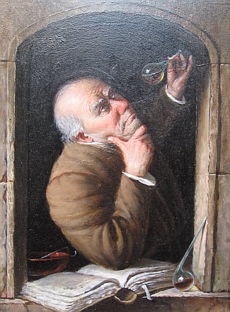 Bild Gemälde - C. Schleicher - Der Chemiker