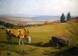 Bild Gemälde - Paul Scheffer - Rhönblick auf die Milseburg 