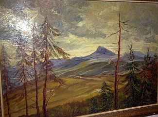 Bild Gemälde - Pedro Schmiegelow - Rhönlandschaft mit Milseburg