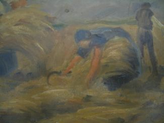 Bild Gemälde - Gustav Marx v. Söhnen - Bei der Ernte
