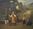 Bild Gemälde - Louis Tannert - Kinderkonflikt im Elsass