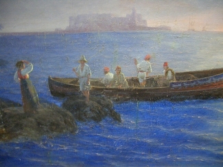 Bild Gemälde - F.F. Dh. Thömig - Die Bucht von Neapel