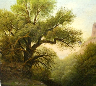 Bild Gemälde - unbekannter Künstler - Wartburg in eisenach um 1800