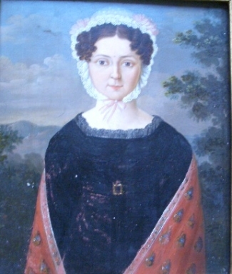 Bild Gemälde - unbekannter Künslter - Biedermeier Frau