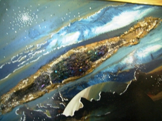 Bild Gemälde - unbekannter Künstler - Erupcion de un planeta
