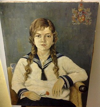 Bild Gemälde - unbekannter Künstler - junges, adeliges Mädchen