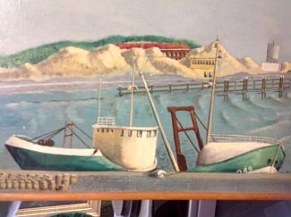 Bild Gemälde - unbekannter Künstler - Hafenanlagen