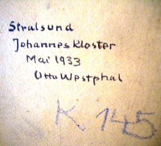 Bild Gemälde - Otto Westphal - Johanneskloster Stralsund