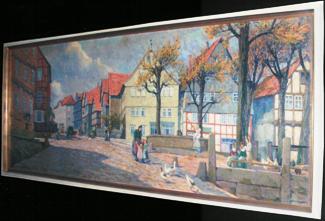 Bild Gemälde - Friedrich Fennel - Innenstadt