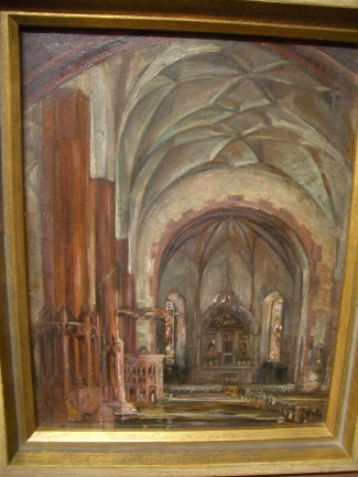 Bild Gemälde - Fritz Gutmann - Pfarrkirche Somborn