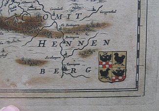 Bild Gemälde - Hassia - Historische Landkarte Hessens