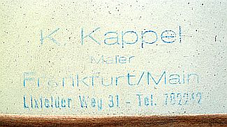 Bild Gemälde - Klaus Kappel - Buschwerk mit Wolldisteln