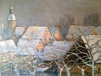 Bild Gemälde - Hermann Paschold - Winter im Voigtland