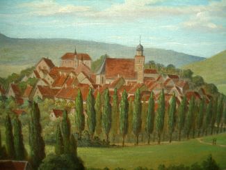 Bild Gemälde - unbekannter Künstler - Geisa in Thüringen